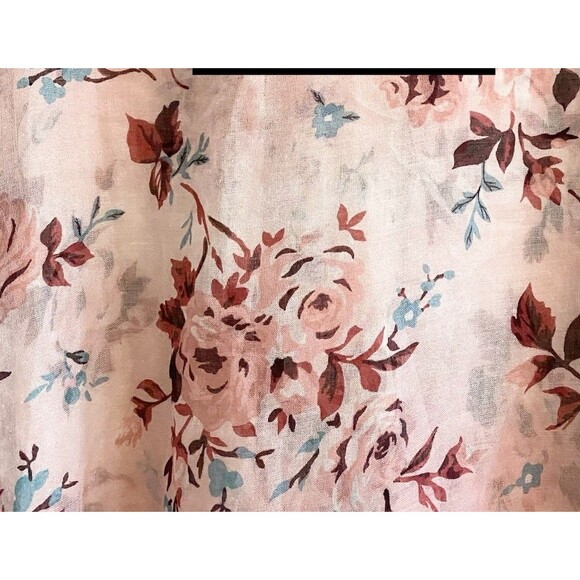 Lane Bryant Pink Floral Cardigan Duster Tassels Kimono One Size Women - Picture 10 of 10